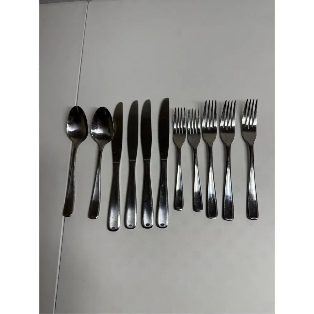 Hampton Forge Stainless China Flatware Set 11 Pieces